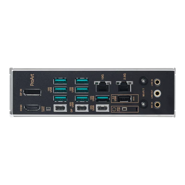 ASUS ProArt X870E-Creator WiFi Motherboard, AM5 Socket, Dual Ethernet & WiFi 7, PCIe 5.0, 10G and 2.5G Ethernet - Image 4