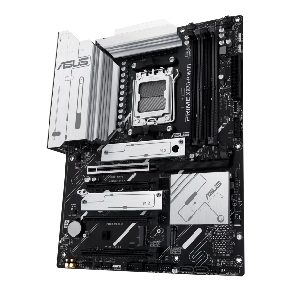 ASUS PRIME X870-P WIFI Motherboard, AM5 Socket, WiFi 7, USB 40Gbps Type-C, PCIe 5.0 slots, USB 10Gbps Type-C, Aura Sync - Image 4