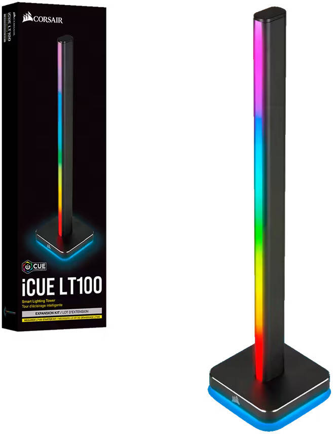 Corsair iCUE LT100 Smart Lighting Tower Expansion Kit, Black