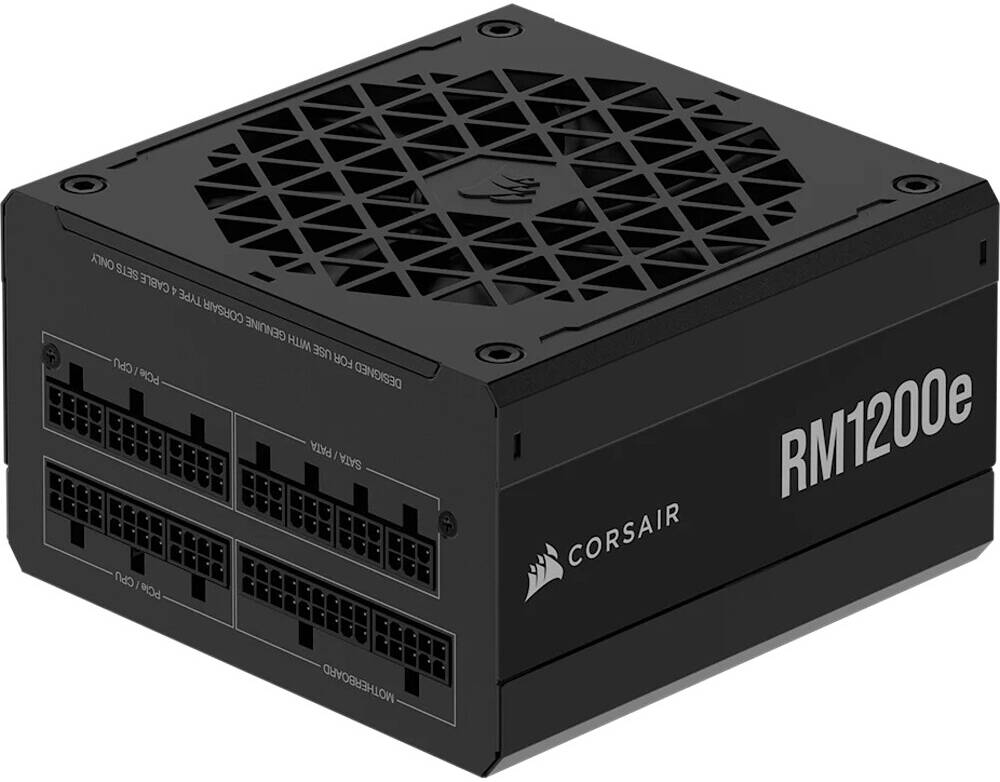 Corsair RMe Series™ RM1200e Fully Modular Low-Noise ATX Power Supply, Black