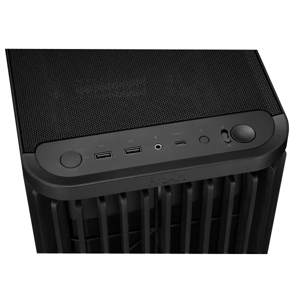 ASUS ProArt PA401 Wood Edition - Metal Panel, Build-in with two 160mm front fans and one 120mm rear fan, along with an integrated fan hub, Black - Image 4