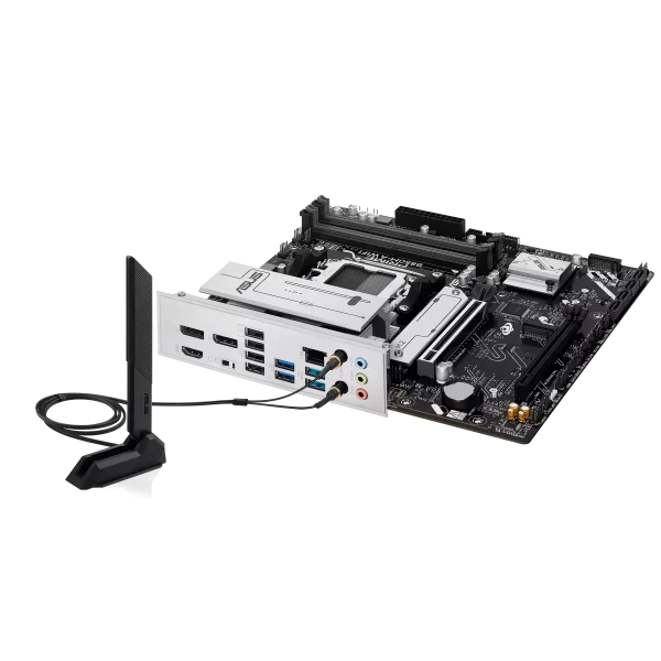 ASUS PRIME B850M-A WIFI Desktop Motherboard, AM5 Socket, 2.5Gb Ethernet, WiFi 6E, USB 5Gbps Type-C, PCIe 5.0 slots, Aura Sync - Image 4