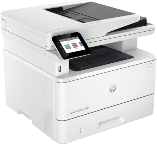 HP LaserJet Pro MFP 4103fdn All-in-One Printer, Up to 42 ppm, Ethernet, White - Image 2