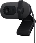 Logitech Brio 105 Full HD 1080p business webcam with auto light balance and integrated privacy shutter, Black, 960-001592