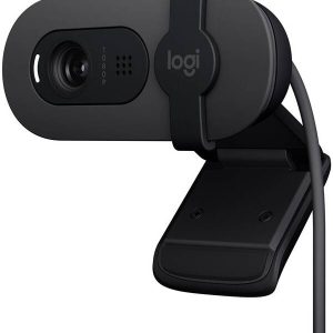 Logitech Brio 105 Full HD 1080p business webcam with auto light balance and integrated privacy shutter, Black, 960-001592