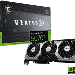 MSI GEFORCE RTX 5070TI 16GB VENTUS 3X OC Graphics Card, 912-V531-092