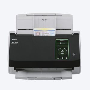 Ricoh fi-8040 Document Scanner, 40 ppm / 80 ipm Scanning Speed, 4.3-inch color touch panel,  USB 3.2, Ethernet, White