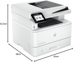 HP LaserJet Pro MFP 4103fdn All-in-One Printer, Up to 42 ppm, Ethernet, White - Image 4