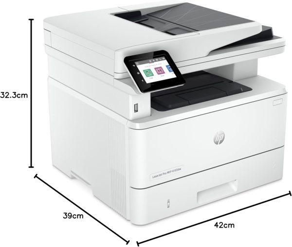 HP LaserJet Pro MFP 4103fdn All-in-One Printer, Up to 42 ppm, Ethernet, White - Image 4