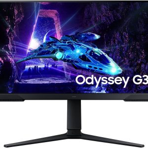 Samsung 24" Odyssey G3 G30D FHD Gaming Monitor, 180Hz Refresh Rate, AMD FreeSync, Black