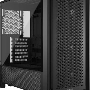 Corsair FRAME 4000D RS Modular Mid-Tower PC Case, Tempered Glass, 2x 360mm Radiator Support, 3x RS120 Pre-Installed Fans, Black