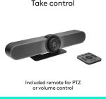 Logitech MeetUp Video Conferencing System, Ultra HD 4K/1080p/720p, Adjustable Speakers, Wide Field of View 120°, PC/Mac/Laptop/Macbook/Tablet - Black, 960-001101 - Image 2
