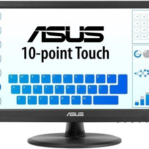 ASUS VT168HR Touch Monitor - 15.6" (1366x768), 10-point Touch, HDMI, Flicker free, Low Blue Light, Wall-mountable, Eye care, Black