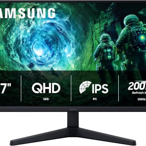 Samsung 27" Odyssey G5 G53F QHD Gaming Monitor, QHD IPS Panel, 200Hz Refresh Rate, AMD Freesync Premium, Black