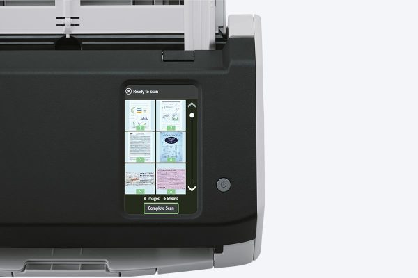Ricoh fi-8040 Document Scanner, 40 ppm / 80 ipm Scanning Speed, 4.3-inch color touch panel,  USB 3.2, Ethernet, White - Image 3