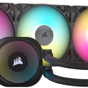 CORSAIR iCUE LINK TITAN 360 RX RGB AIO Liquid Cooler, 360mm Radiator, Three high-performance RX120 RGB fans, Black