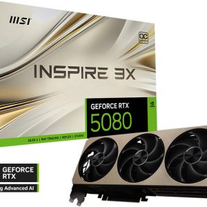 MSI GEFORCE RTX 5080 16GB INSPIRE OC Graphics Card, 912-V531-203