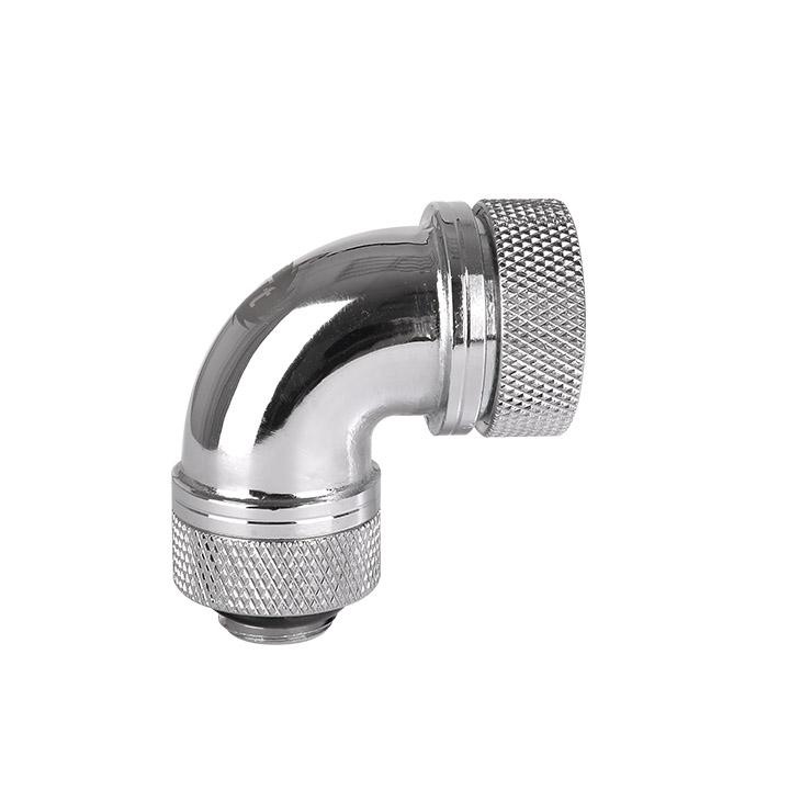 Thermaltake Pacific G14 PETG Tube 90-Degree Compression 16mm OD – Chrome