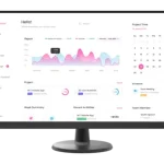 Lenovo D32-40 32" FHD Monitor, VA Panel, 60 Hz Refresh Rate, 4ms Response Time, 99% sRGB Color Gamut, Black