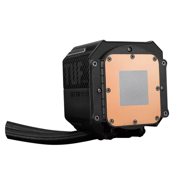 ASUS TUF Gaming LC III 360 ARGB LCD all-in-one liquid CPU cooler with pre-installed & integrated triple fans designed for high airflow and static pressure; 2.8" LCD for hardware monitoring, custom GIFs and MP4 video clips - Image 6