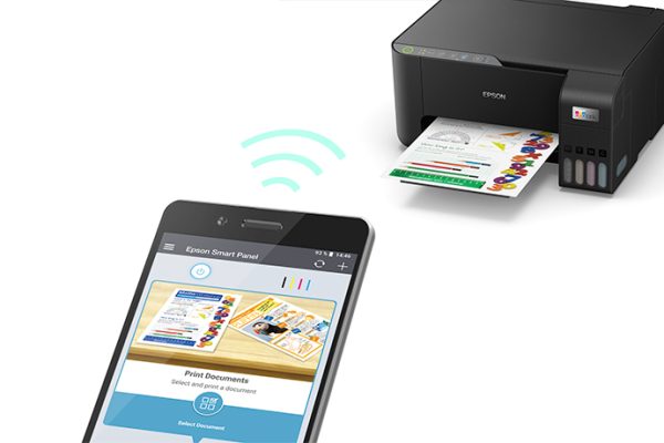 Epson EcoTank L3250 A4 Wi-Fi All-in-One Ink Tank Printer, Wi-Fi, Up to 33PPM Black, Up to 20PPM Color, Black - Image 4