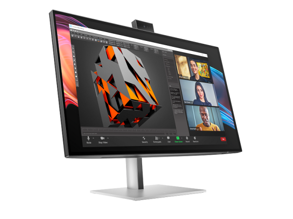 HP S7 Pro 727PM 27" 4K Conferencing Monitor, IPS Panel, 5ms Response Time, 5MP HDR AI Webcam, Black - Image 2