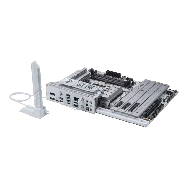 ASUS TUF GAMING Z890-PRO WIFI Motherboard, PCIe Gen5 Slot, WIFI 7, Aura Sync, White - Image 4