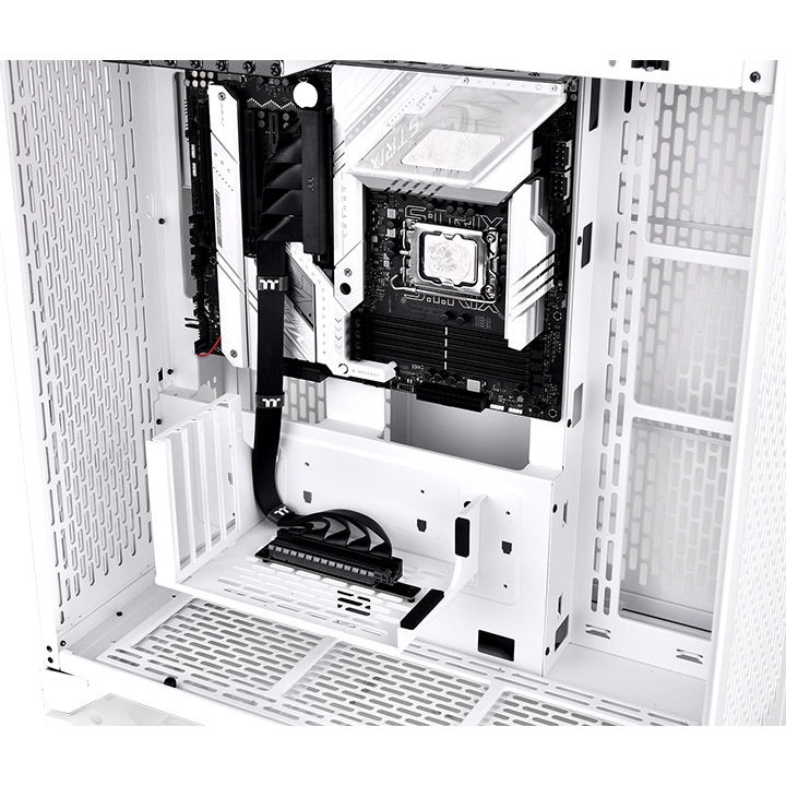 Thermaltake PCI-E 4.0 Dual 90 Degree Riser Cable 400mm, EMI shielding cover, Black