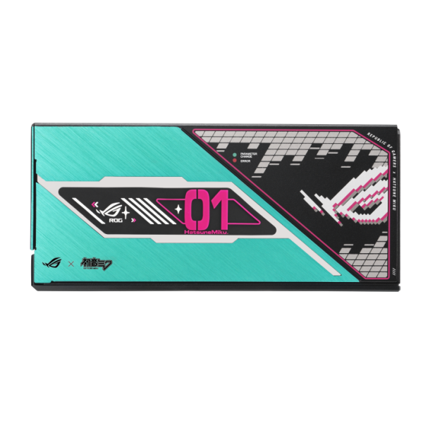 ASUS ROG Thor 1200W Platinum III Hatsune Miku Edition, Intelligent Voltage Stabilizer, Magnetic OLED Display - Image 3