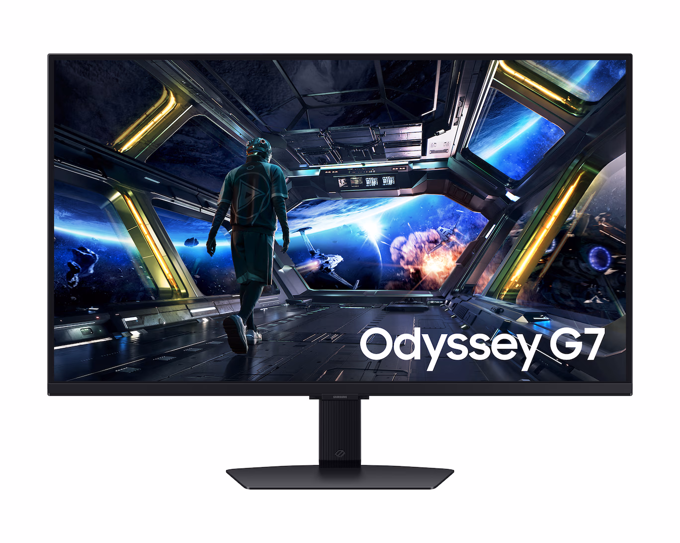 Samsung G7 G70D Odyssey 32″ 4K Gaming Monitor, Fast IPS Panel, 144Hz Refresh Rate, 1Ms Response Time, FreeSync Premium, G-Sync Compatible, Black