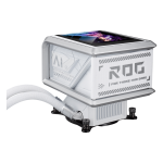 ASUS ROG RYUO IV SLC 360 ARGB Liquid Cooler, 6.67” 2K AMOLED Display, White - Image 4