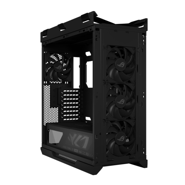 ASUS ROG Strix Helios II EATX mid-tower gaming case with dual tempered glass side panels, GPU support for up to 450mm in length, aluminum frame and front panel, GPU braces and 420mm radiator support, Black - Image 3