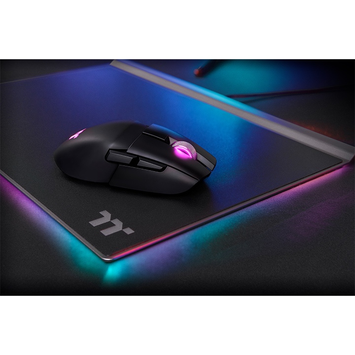 Thermaltake ARGENT M5 Wireless RGB Gaming Mouse, Bluetooth 5.0, DPI adjustments up to 16,000, OMRON engineered switches, Black