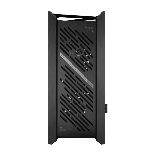 ASUS ROG Strix Helios II EATX mid-tower gaming case with dual tempered glass side panels, GPU support for up to 450mm in length, aluminum frame and front panel, GPU braces and 420mm radiator support - Image 3