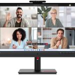 Lenovo ThinkVision T27hv-30 27" QHD Monitor, IPS Display, 75Hz Refresh Rate, 4ms Response Time, 2x5W integrated speakers, Black