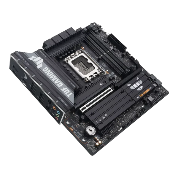 ASUS TUF GAMING B860M-PLUS WIFI Motherboard, PCIe 5.0 Slot, WIFI 7, 2.5Gb Ethernet, Aura Sync, Black - Image 4