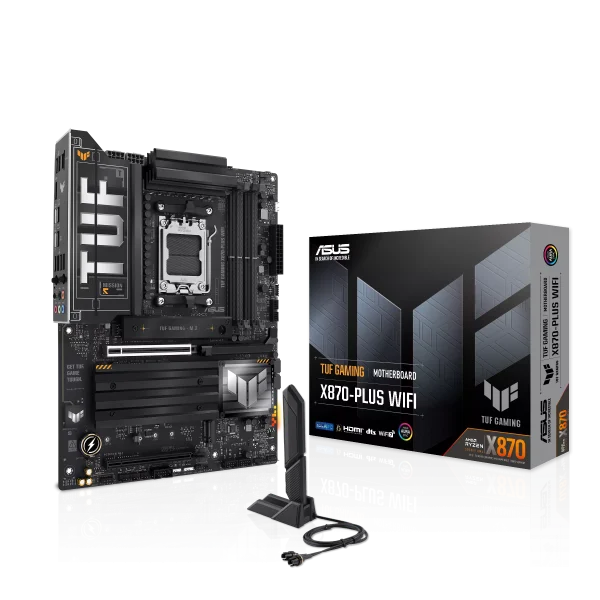 ASUS TUF GAMING X870-PLUS WIFI Motherboard, AM5 Socket, WIFI 7, Aura Sync, PCie Gen5 - Image 2
