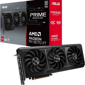 ASUS Prime Radeon™ RX 9070 XT OC Edition 16GB GDDR6 Graphics Card, PRIME-RX9070XT-O16G