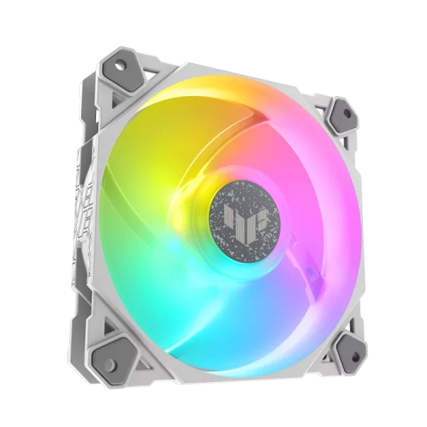 ASUS TUF Gaming TF120 ARGB Fan - Triple Fan Kit with ARGB Controller, White Edition - Image 2
