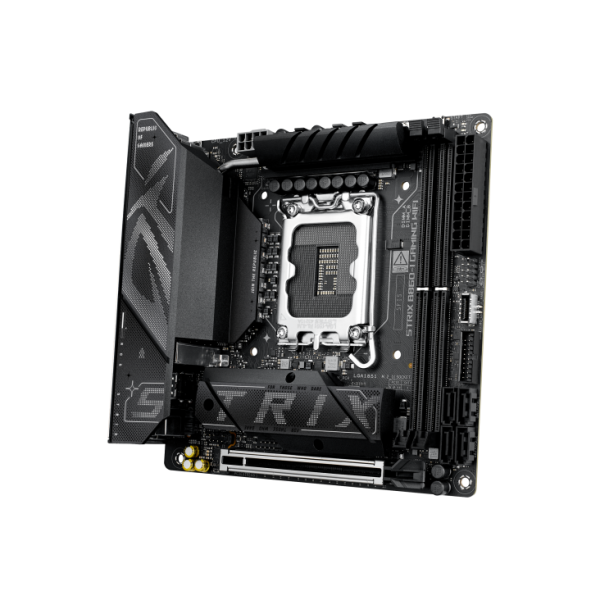 ASUS ROG STRIX B860-I GAMING WIFI Motherboard, WIFI 7, Thunderbolt™ 4, PCIe GEN 5 SUPPORT, DDR5  9066+ MT/s,  MAX. 128GB, DIMM FIT, AEMP III, DIY-FRIENDLY DESIGN - Image 3