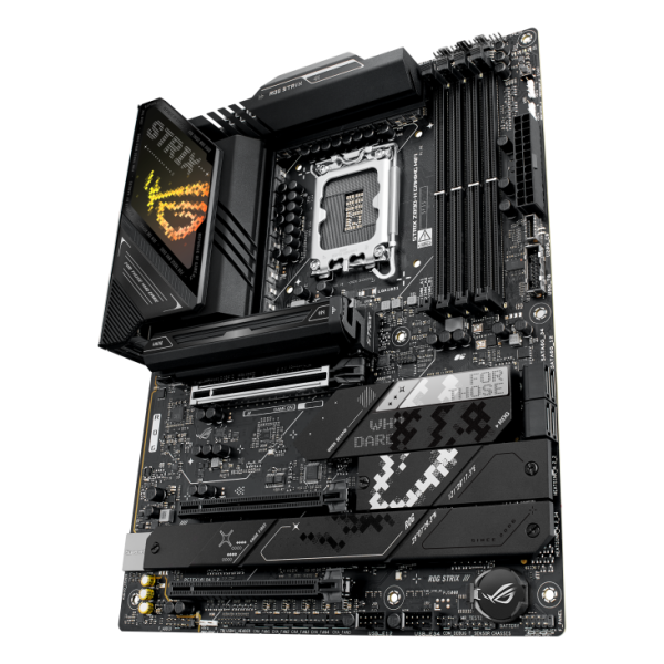 ASUS ROG STRIX Z890-H GAMING WIFI Gaming Motherboard, AI Cooling II, WIFI 7, PCI3 GEN 5 SUPPORT,  DDR5  9066+ MT/s,  MAX. 256GB, DIMM FIT, AEMP III, DIMM FLEX, DIY-FRIENDLY DESIGN - Image 3