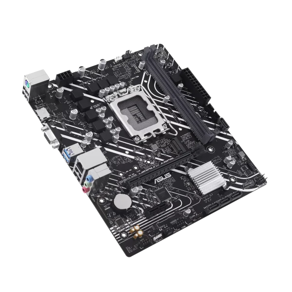 ASUS PRIME H610M-K ARGB Intel® H610 (LGA 1700) micro-ATX motherboard, DDR5, PCIe 4.0, M.2 slot, Realtek 1 Gb Ethernet, HDMI™, VGA, USB 3.2 Gen 1, SATA 6 Gbps, Addressable Gen 2 headers, Aura Sync - Image 3