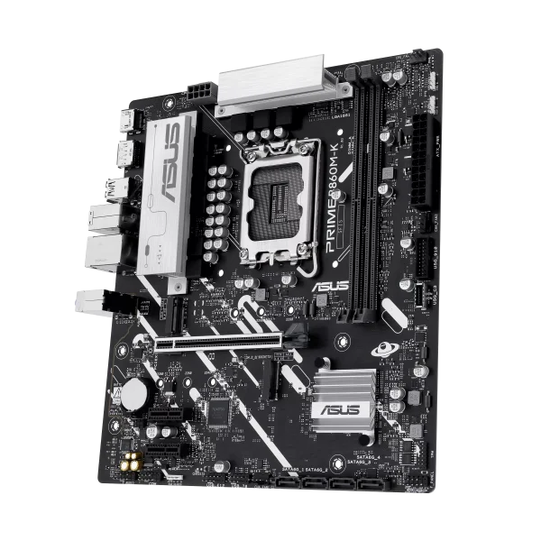 ASUS PRIME B860M-K Motherboard, AEMP III, USB 10Gbps Type-A, USB 5Gbps Type-C, PCIe 5.0 M.2, 2.5Gb Ethernet, Aura Sync - Image 3