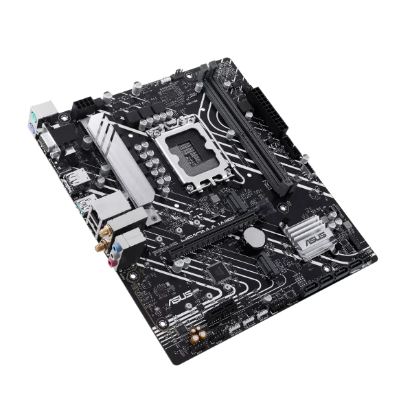 ASUS PRIME H610M-A WIFI Intel® H610 (LGA 1700) mATX motherboard with DDR5,PCIe 4.0, dual M.2 slots, Intel® 1Gb Ethernet, WIFI 5, DisplayPort, HDMI™, VGA, USB 3.2 Gen 2 ports, Addressable Gen 2 Headers - Image 3