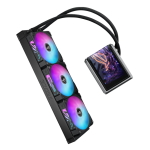 ASUS ROG RYUO IV 360 ARGB Liquid Cooler,  6.67-inch AMOLED display, Aura Fan Edge, Black - Image 3