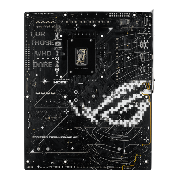 ASUS ROG STRIX Z890-H GAMING WIFI Gaming Motherboard, AI Cooling II, WIFI 7, PCI3 GEN 5 SUPPORT,  DDR5  9066+ MT/s,  MAX. 256GB, DIMM FIT, AEMP III, DIMM FLEX, DIY-FRIENDLY DESIGN - Image 4