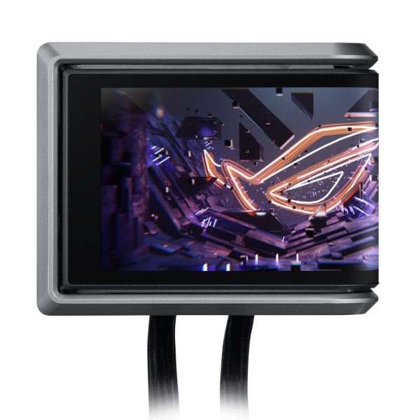 ASUS ROG RYUO IV 360 ARGB Liquid Cooler,  6.67-inch AMOLED display, Aura Fan Edge, Black - Image 5
