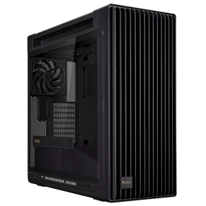 ASUS ProArt PA602 E-ATX computer case, 420 mm radiator support, one 140 mm and two 200mm pre-installed system fans, Black