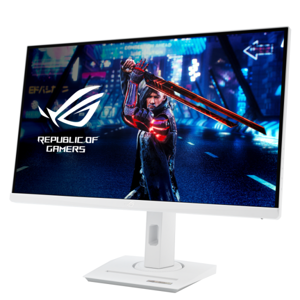 ASUS ROG Strix XG27ACS-W USB Type-C Gaming Monitor – 27-inch 2560x1440, 180Hz (Above 144Hz), 1ms (GTG), Fast IPS, Extreme Low Motion Blur Sync, USB Type-C, G-Sync compatible, DisplayWidget Center, tripod socket, HDR, White - Image 3