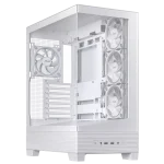 ASUS A31 PLUS Case ARGB Gaming PC Case, 360mm radiators and 380mm graphics cards Compatibility, four pre-installed ARGB fans, White - Image 2